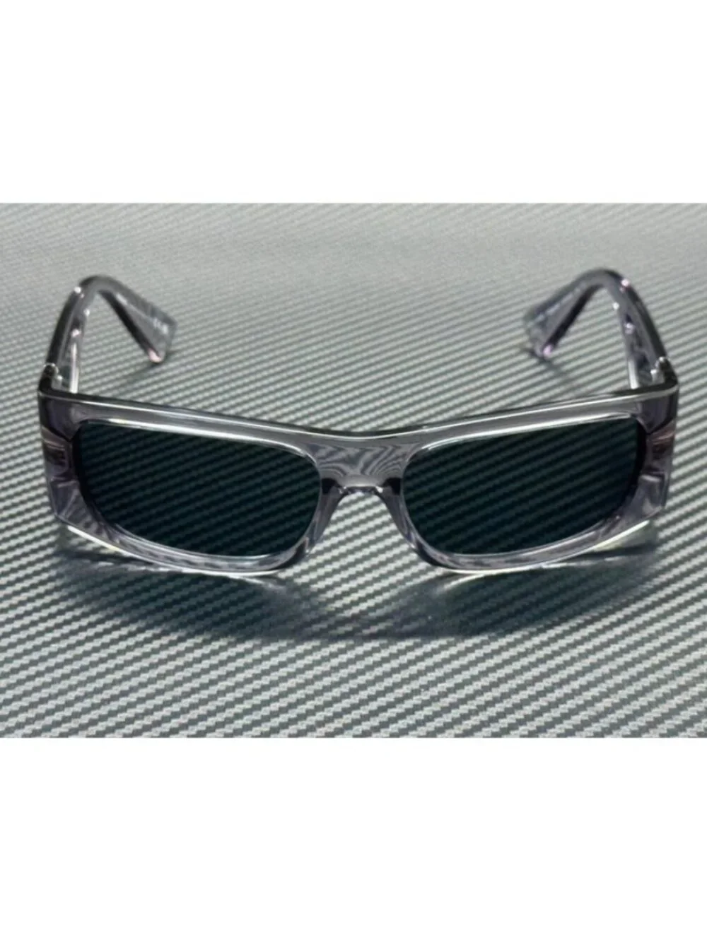 New Versace Men Transparent Grey Sunglasses 57-16-135